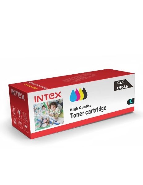 INTEX Toner CLT-C504S Cyan Compatible for Samsung Xpress C1860fw C1810w SL-C1860fw SL-C1810w CLX-4195fw CLP-415nw Printer
