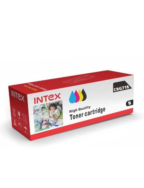 INTEX Toner Cartridge CRG718/530U Black Compatible with Canon ImageClass MF726CDW MF8580CDW MF8380CDW MF8350CDN LBP7660CDN Printer