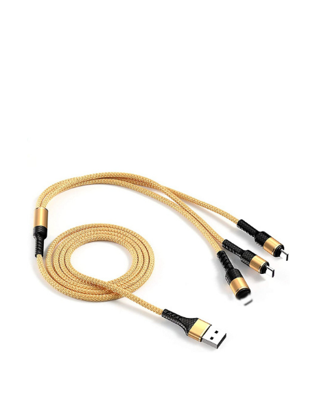 INTEX Multifunctional Cable 3 IN 1 C Type+Micro+Light - eDubaiCart
