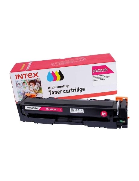 INTEX 201A Laser Toner Cartridge CF403A Compatible with HP Laserjet Pro M252dw M252n MFP M277dw M277n (Magenta)